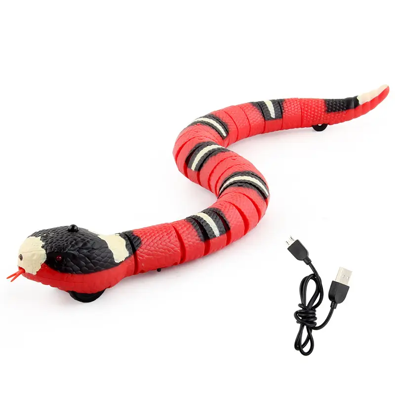 Juguete de serpiente realista, serpiente de cascabel de 15 pulgadas de  largo automático de movimiento rápido con lengua retráctil y cola oscilante