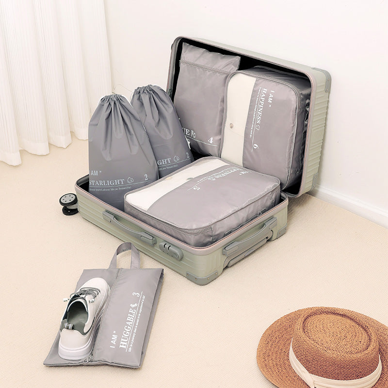 Set de bolsas de viaje para organización en maleta (Pack de 6) – NQLN