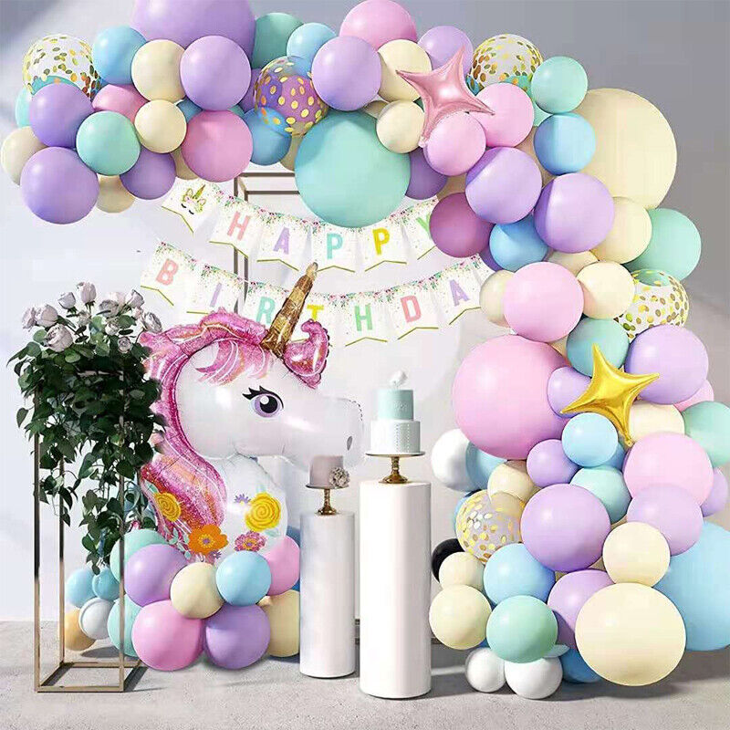 Set de Globos para Cumpleaños Temática: Unicornio