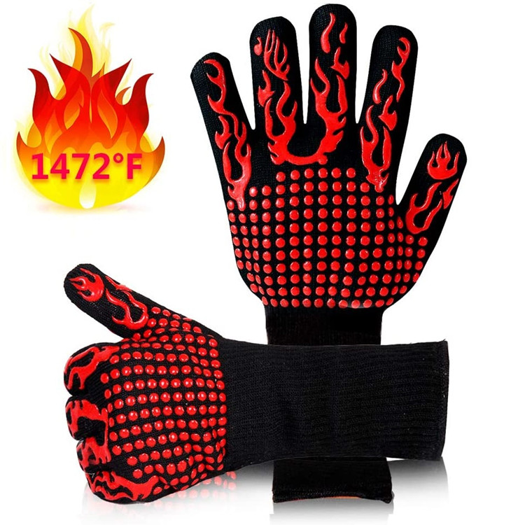 1 par de guantes para horno, guantes para horno resistentes al calor,  guantes para hornear antiquemaduras, herramientas de cocina, suministros de  coci