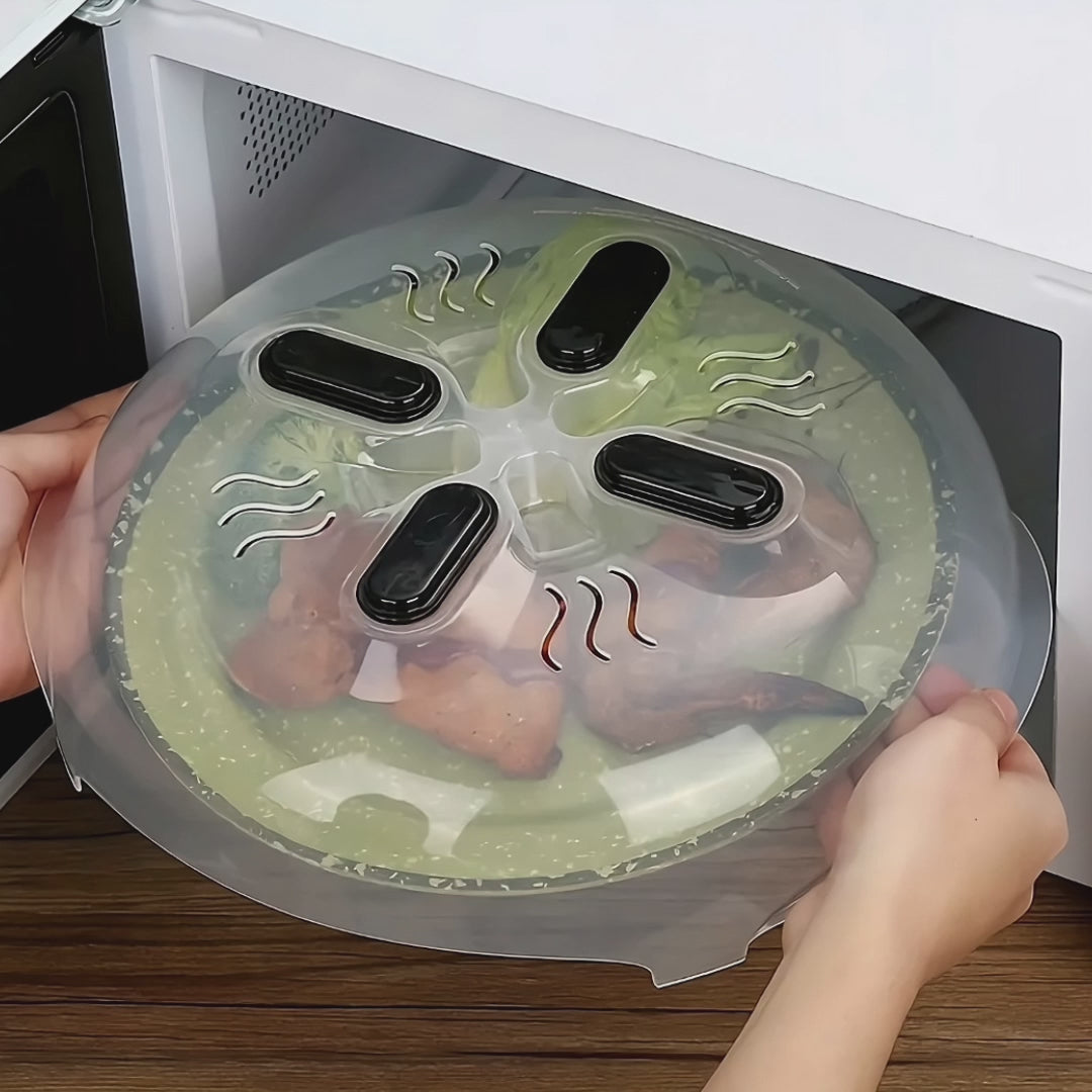 Cubierta magnética de microondas para alimentos