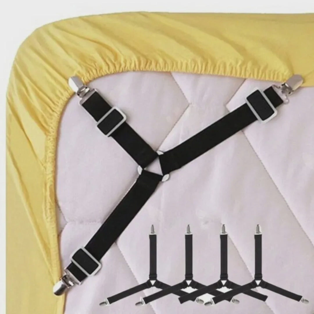 Fijadores triangulares para sábanas de cama (Pack de 4)