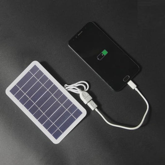 Panel solar para teléfonos con salida USB