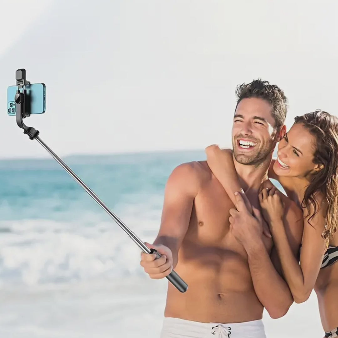 Palo selfie extensible con control remoto inalámbrico