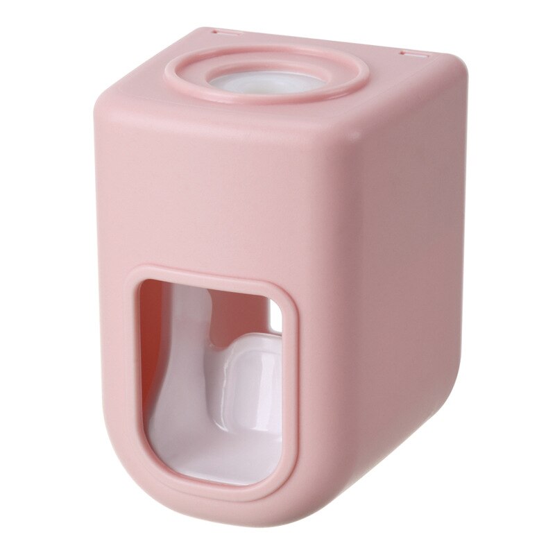 WAYCOM Dust-proof Dispensador de pasta dental exprimidor de pasta dental  Kit, Rosado, 1